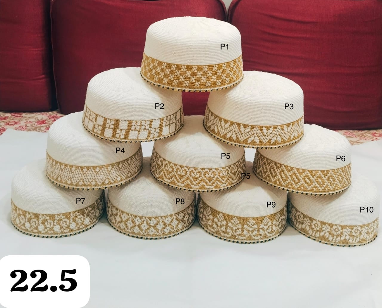White Topi - 22.5