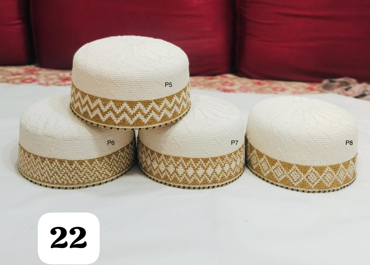 White Topi - Size 22