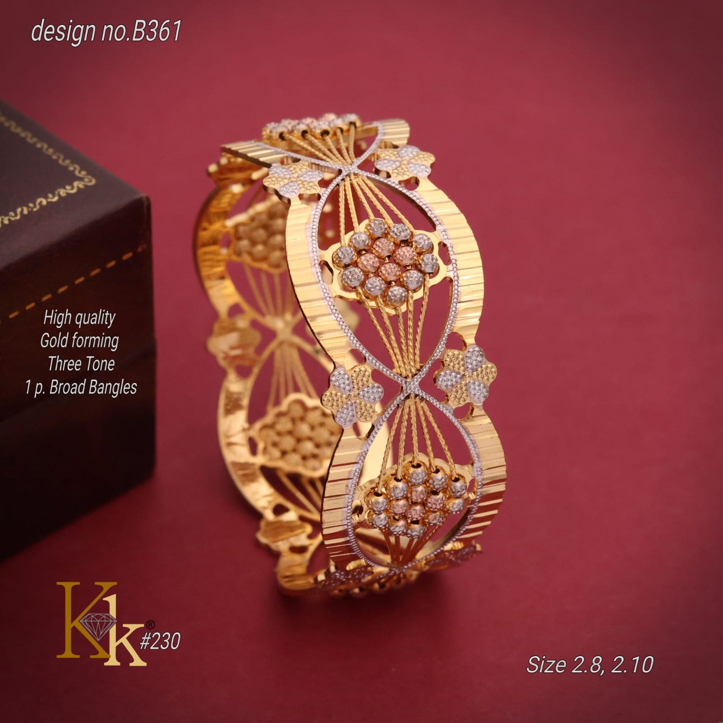 Gold forming bracelet