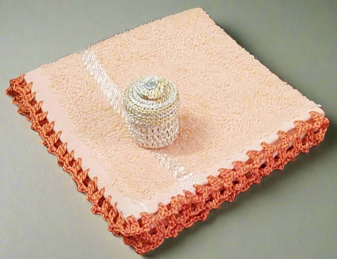 Handmade Crochet towels and khak-e-shifa Dabbi. Gifting - Ramadan Specials