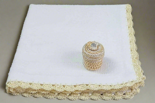 Handmade Crochet towels and khak-e-shifa Dabbi. Gifting - Ramadan Specials