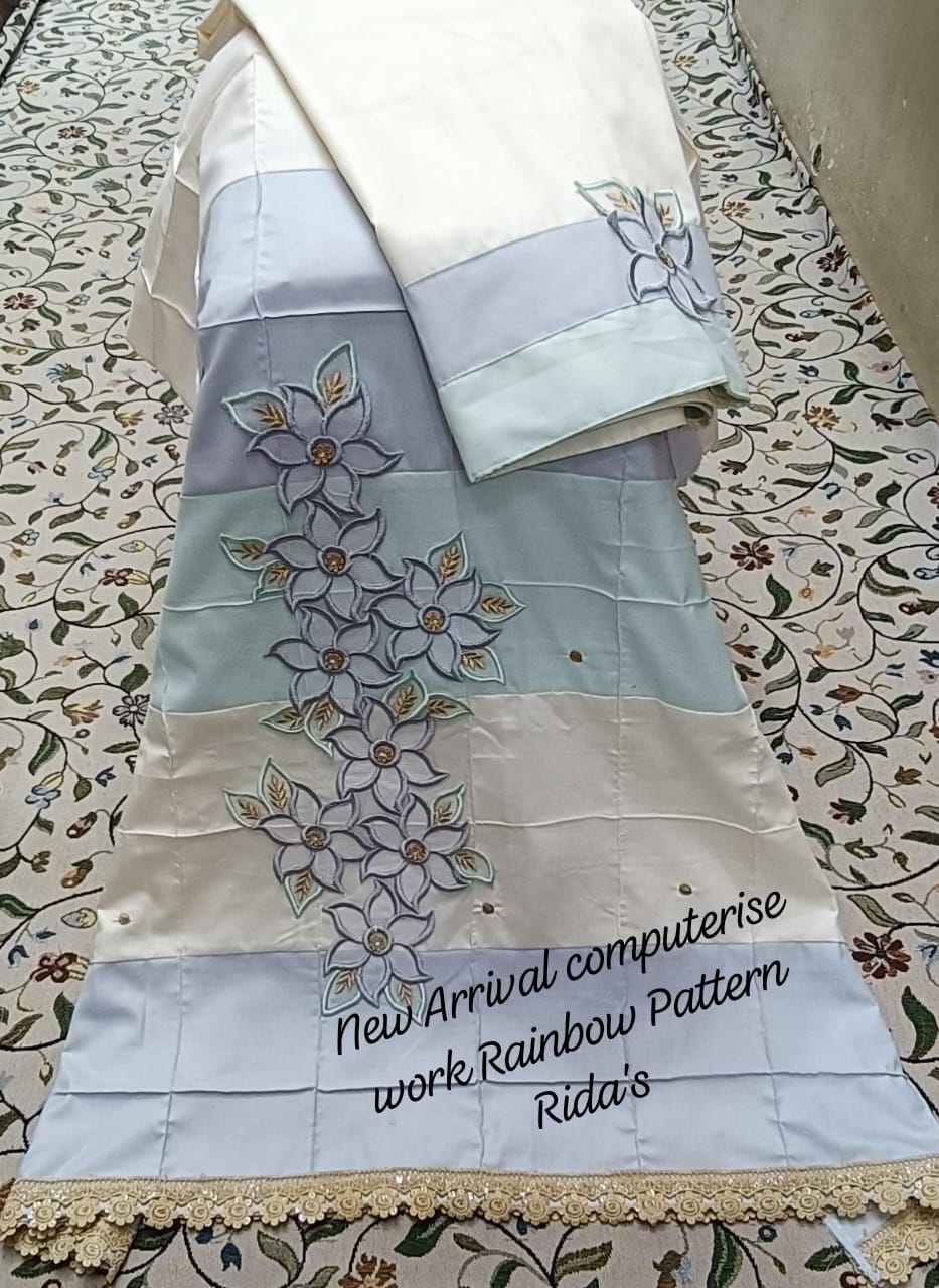 New Designer Rainbow Pintucks Ridas Collection